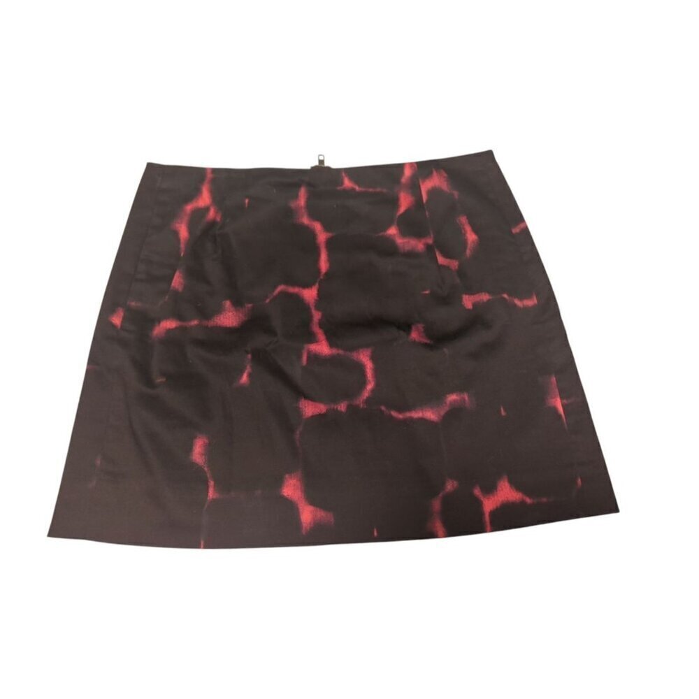 J Crew Stretch Pencil Skirt Size 4 Womans Pink Black Blossom Floral